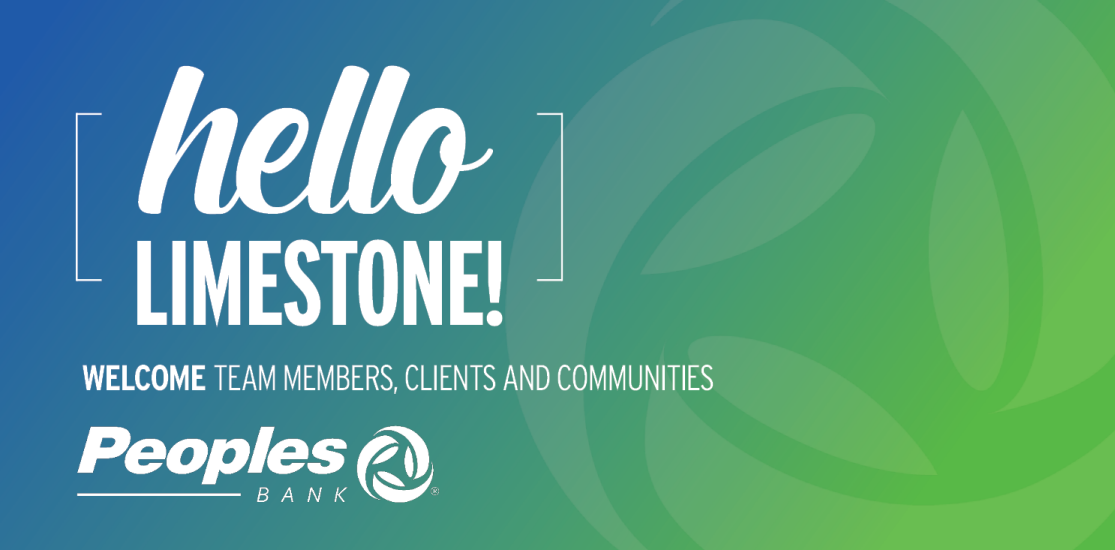 Welcome Limestone Bank team members, clients and communities. Working Together. Building Success.